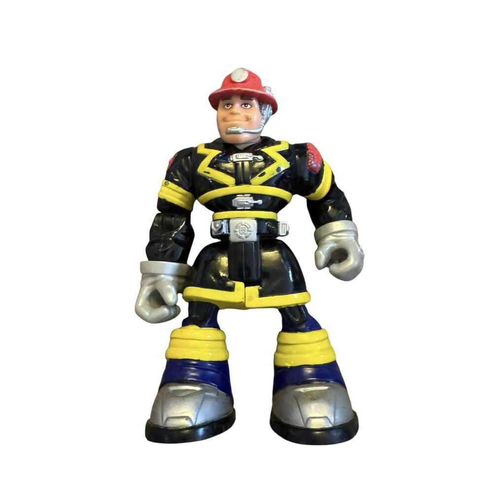 Mattel 2001/ 2005 Fireman First Responder Rescue Hero Action Figures 6” Tall
